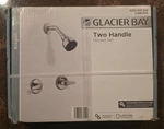 Glacier Bay Aragon HD833X-0101 Double Handle 1-SPRAY Shower Faucet Set In Chrome. Fixed Price $39.89.