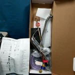 New Open Box Tuscany One Handle Kitchen Faucet Set 672-4324 Chrome Side Spray. Fixed Price $24.99.