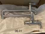 Delta Wall Mount Pot Filler Artic Stainless 1190LFL-AR. Fixed Price $475.00.