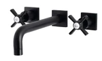 Kingston Brass KS6020ZX Millennium Wall Mount Tub Faucet, Matte Black. Fixed Price $115.99.