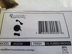 Designers Impressions Oil Rubbed Bronze Tub / Shower Combo Faucet #652258. Fixed Price $78.50.