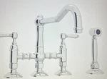 Rohl Acqui Bridge Kitchen Faucet With Side Spray. Fixed Price $480.00.