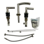 Pcs Bathroom Sink Widespread Lavatory Faucet With Handles Polished Chrome. Fixed Price $119.99.