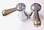 Delta H678CB Leland Roman Tub Faucet Handles Levers Shiny Chrome & Brass 2 Large. Fixed Price $89.90.