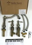 Belle Foret 2-HANDLE 10" Roman Bath Tub Faucet Satin Nickel N470 01SN Inv: #7. Fixed Price $55.00.