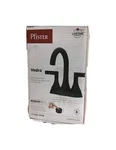Pfister Vedra 4 In. Centerset High Arc Bathroom Faucet W/ Drain Kit Matte Black. Fixed Price $64.59.