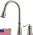 Appaso 3 Hole Pull Down Kitchen Faucet Sprayer Stainless Steel Brushed Nickel. Fixed Price $99.89.