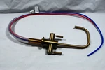 New Nwob Waterstone Fulton 1.1 Gpm Hot/cold Faucet, Brushed Brass, 9.5IN. Fixed Price $199.99.
