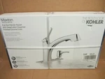 Kohler R30124-SD-CP Maxton 1-HANDLE Pull-out Kitchen Faucet W/ Soap Dispenser. Fixed Price $89.92.