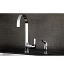 Gourmetier LS8713CTLSP Single-handle Kitchen Faucet With Side Sprayer. Fixed Price $124.99.