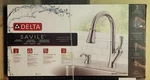 Delta Savile 19949Z-SD-DST Chrome 1-HANDLE Pull-down Kitchen Faucet New!. Fixed Price $129.99.