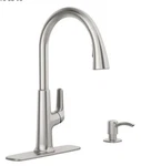 Kohler Volt Vibrant Stainless Single Handle Deck-mount Pull-down Kitchen Faucet. Fixed Price $180.00.