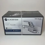 Glacier Bay Aragon Bath Faucet HD67211W-6A01 Chrome 4 In Centerset 1002 226 981. Fixed Price $19.99.