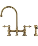 Whitehaus WHKBTCR3-9101-NT Vintage Iii Plus Faucet Gooseneck With Cross Handles. Fixed Price $599.95.