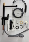 Moen 7822BL Cia Pre-rrinse Spring High Arc Pulldown Kitchen Faucet Black. Fixed Price $700.55.