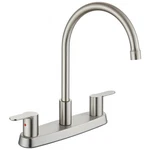 Cinwiny 8" Centerset Kitchen Faucet 3 Hole, Dual Handle, Brushed Nickel. Fixed Price $61.77.