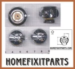 Eljer Tub Shower Faucet Handles Chrome Finish Hot Cold With Diverter. Fixed Price $15.00.