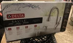 Delta Savile 19949Z-SD-DST Pull-down Kitchen Faucet With Soap Dis Chrome Finish. Fixed Price $94.99.