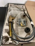 Brizo 63044LF-GL Litze Pull Down Kitchen Faucet, Industrial Handle, Luxe Gold. Fixed Price $888.99.