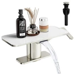 Single-handle Waterfallbathroomsink Faucet, Elegance Modern Design. Fixed Price $54.99.