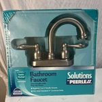 New Sealed Solutions By Peerless Satin Nickel Finish Bathroom Faucet Two Handle. Fixed Price $34.95.