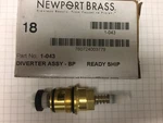 Newport Brass Diverter Valve Assembly Home Improvement Quality Kitchen Bath T.... Fixed Price $137.90.