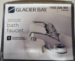 Glacier Bay Aragon 4IN Bath Faucet Chrome ( HD67211W-6A01). Fixed Price $29.98.