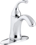 Kohler Forte K-10215-4-CP Single Hole Bathroom Faucet, Chrome. Fixed Price $249.00.