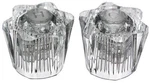 New Danco 88168 Pk (2) Streamway Clear Acrylic Faucet Handles 3280955. Fixed Price $6.49.