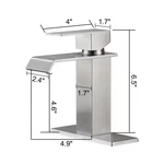 Tahanbath Single Handle Wall Mounted Bathroom Faucet Brushed Nickel. Fixed Price $41.39.