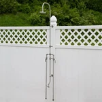 Signature Hardware Stainless Steel Outdoor Shower. Fixed Price $189.95.