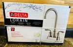 Delta Lorain Stainless Double Handle Deck-mount Bar Prep Kitchen Faucet. Fixed Price $99.88.