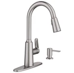 Moen 87028SRS Edwyn Spot Resistant Single Handle Deck Mount Pulldown Faucet. Fixed Price $96.99.