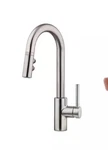 Pfister Stellen Stainless Steel 1-HANDLE Deck-mount Pull-down LG572-SAS. Fixed Price $118.75.