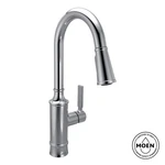 Moen Gilden 87679 Single Handle Pull-down Sprayer Kitchen Faucet Chrome. Fixed Price $96.99.