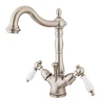 Kingston Brass KS143.PL Heritage 1.2 Gpm Hole Bathroom Faucet - Nickel. Fixed Price $295.72.