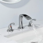 Waterfall Bathroom Faucet Fransiton Sink 8 Inch Widespread 2 Han. Fixed Price $39.99.