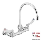 Moen Commercial M-dura Chrome Two-handle Wall Mount Kitchen Or Pack Of 1. Fixed Price $347.50.
