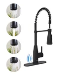 Single Handle Pull Down Sprayer Kitchen Faucet With Touchless Sensor Four Fu. Fixed Price $128.80.