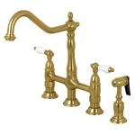 Kingston Brass KS127.PLBS Heritage 1.8 Gpm Widespread Bridge -. Fixed Price $412.72.