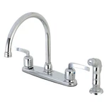 Kingston Brass FB791EFLSP Centurion 8-INCH Centerset Kitchen Faucet With Sprayer. Fixed Price $102.78.
