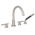 Rohl Pirellone BA26L-STN Satin Nickel 4-HOLE Deck Mount Tub Faucet W/handshower. Fixed Price $1799.95.