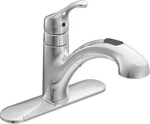 Moen Renzo CA87316C Pullout Kitchen Faucet Chrome Single Handle Deck Mount. Fixed Price $99.99.