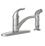 New Single-handle Kitchen Faucet With Side Spray,stainless Steel. Fixed Price $25.99.
