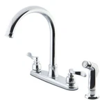 Kingston Brass FB7791NFLSP Nuwave French 8-INCH Deckkitchen Faucet With Sprayer. Fixed Price $142.09.