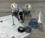 Kingston Brass FB101 Centerset Bathroom Faucet W/drain -polished Chrome *read*. Fixed Price $34.99.