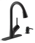 Setra Pull-down Kitchen Faucet With Soap/lotion Dispenser K-R22897-SD-BL. Fixed Price $177.99.