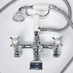Rohl Perrin Rowe Edwardian Deck Mount Exposed Bath Tub Filler Handshower. Fixed Price $1200.00.