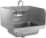 Commercial Hand Sink With Gooseneck Faucet - 14"W X 10"D 5"H Stainless Steel. Fixed Price $254.96.