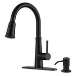 Wowow Kitchen Faucet, Bronze, 1 Handle High Oiled-rubbed. Fixed Price $63.77.
